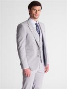 Soft Check 3 Piece Suit - Light Blue Check - 36R image