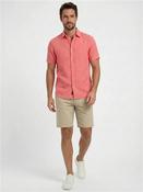 Rash 2 100% Linen Short Sleeve Shirt - Coral - S