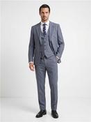 Semi Plain 3 Piece Suit - Blue - 38R image