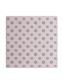 Geo Silk Woven Pocket Square - Pink
