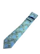 Floral 7.5cm Tie &amp; Pocket Square - Green image