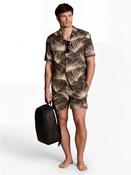 Resort Print Shirt - Brown - S image