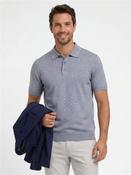 Loic Knitted Polo - Blue - M image