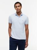 Tipped Slim Fit Polo - Blue - S image