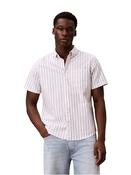 Stripe Oxford Classic Shirt - White - S image