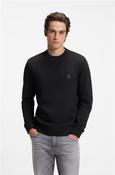 Westart Logo Crewneck Terry Cotton Sweatshirt - Black - S image