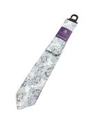 7.5cm Flower Tie &amp; Pocket Square - Blue