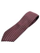 8cm Flower Dot Silk Tie - Red