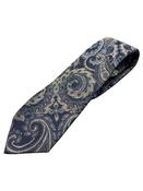 Sartorial 8cm Paisley Silk Tie - Navy