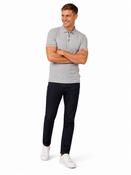 Parlay Textured Cotton Polo Shirt - Grey - S