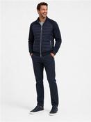 Thornthon Quilted Zip Through Sweat - Navy - M