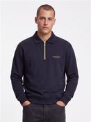 Stretch Modal Liquid Touch Quarter Zip - Navy - M image