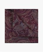 Silk Woven Pocket Square - Red