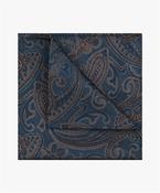 Silk Woven Pocket Square - Blue image