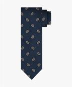 Silk Woven Tie - Navy image