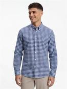 Flex Poplin Tartan Shirt - Blue - S image