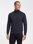 Lyocell Wool Polo Knit - Navy - S image