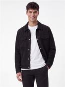 Suedine Jacket - Black - S image