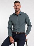 Pindot Formal Shirt - Green - 15.5