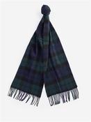 New Check Tartan Scarf - Navy