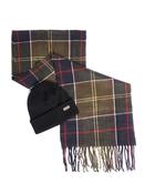 Swinton Beanie &amp; Galingale Scarf Gift Set - Black