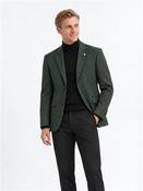 Plain Tweed Blazer - Green - 38R image
