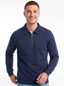 Premium Interlock Half Zip - Navy - S