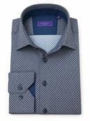 Geo Print Shirt - Navy - S