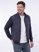 Mixed Media Front Quilt Full Zip - Navy - S image