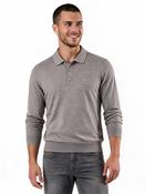 Lancione Polo Knit - Brown - S image