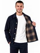 Wool Blend Overshirt - Navy - S image