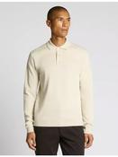 Long Sleeve Knitted Polo - Beige - M image
