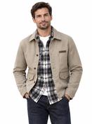 Cotton Twill Utility Jacket - Green - S image