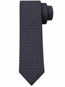 Geo Star Silk 8cm Tie - Grey image