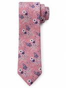 Flower 7.5cm Tie With Pocket Square - Pink image