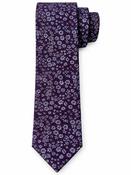 Flower 7.5cm Tie With Pocket Square - Red image