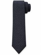 Mini Geo Silk 8cm Tie - Grey image