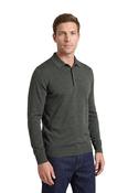 100% Merino Wool Long Sleeve Polo - - M image