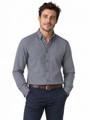 Easy Care Geo Pattern Button Down Shirt - Navy - S image