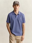 Shield Pique Polo - Blue - M image
