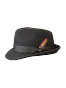 Trilby Woolfelt Waterproof Hat - Black - M image