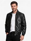 Classic Fit Leather Jacket - Black - 40R image