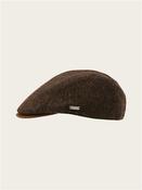 Tweed Fleck Wool Cap - Brown - 59