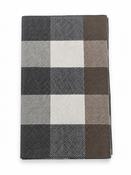 Double Faced Check Scarf - Grey