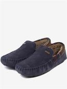 Monty Moccasin Slipper - Navy - 8