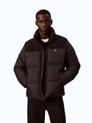 Mixed Media Down Puffer - Black - S