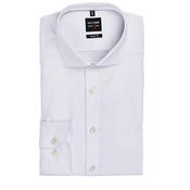 Diagonal Twill Body Fit Shirt - White - 14.5 image