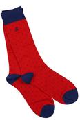 Dotted Red Socks - Red image
