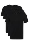 3 Pack Pure Cotton Logo T-Shirts - Black - S image