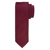 Silk Woven Soft Rib Tie 8cm - Red - One Size image